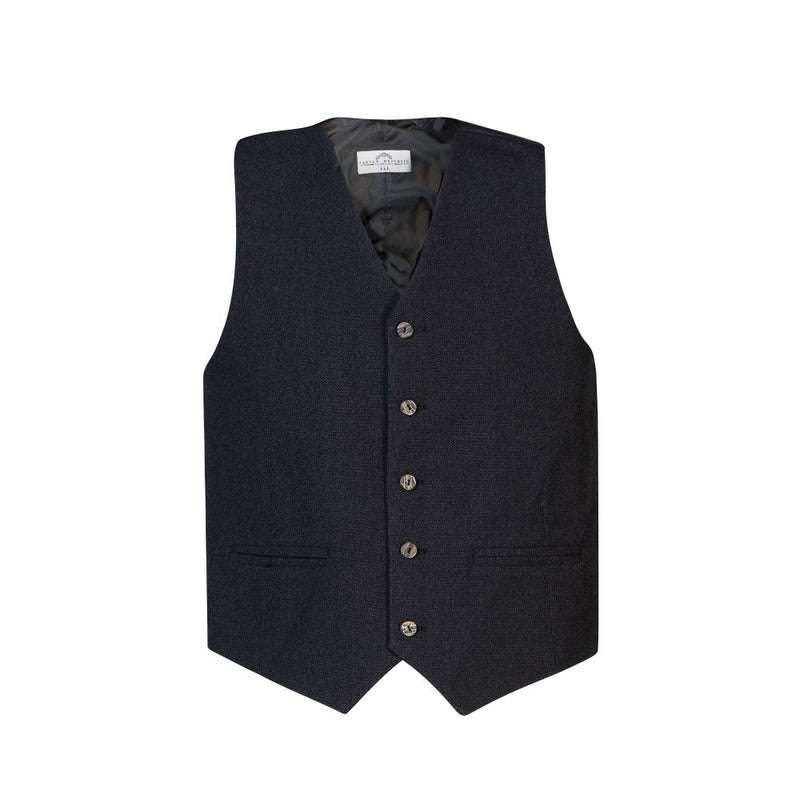 Tweed Argyle Jacket with 5 Button Vest - Charcoal - Instock