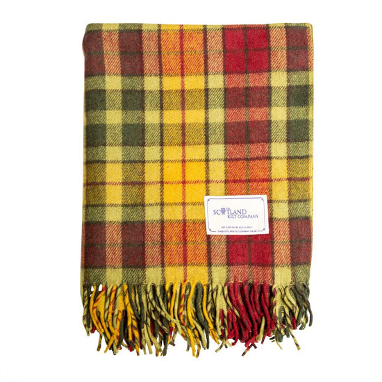 Wool Tartan Knee Rug - Buchanan Autumn