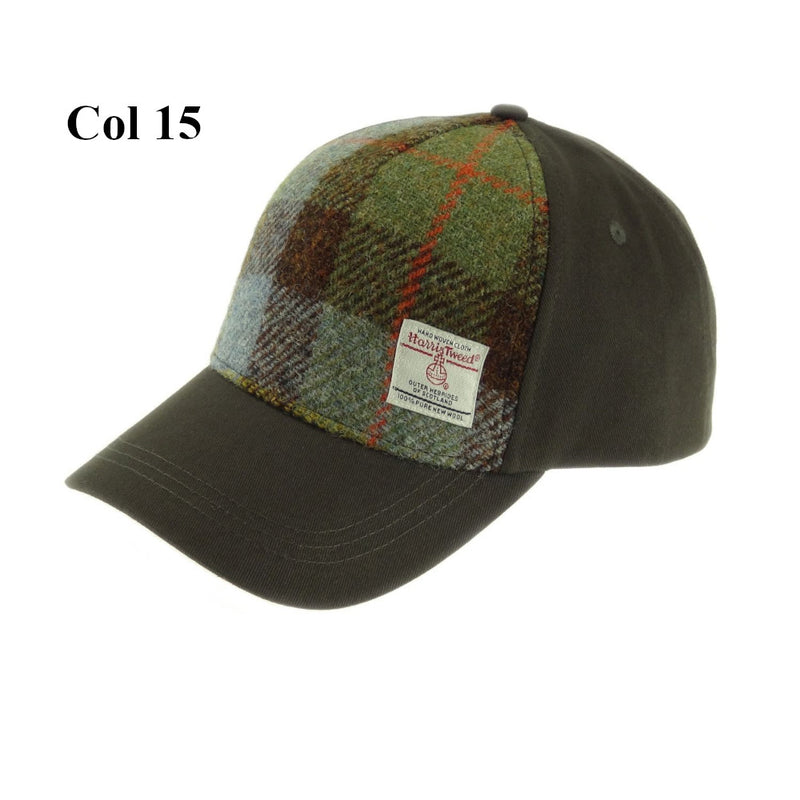 Unisex Baseball Cap with 100% Harris Tweed