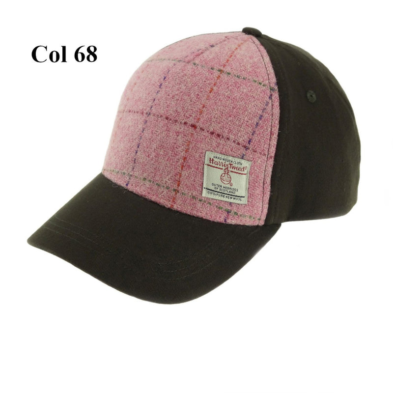 Unisex Baseball Cap with 100% Harris Tweed