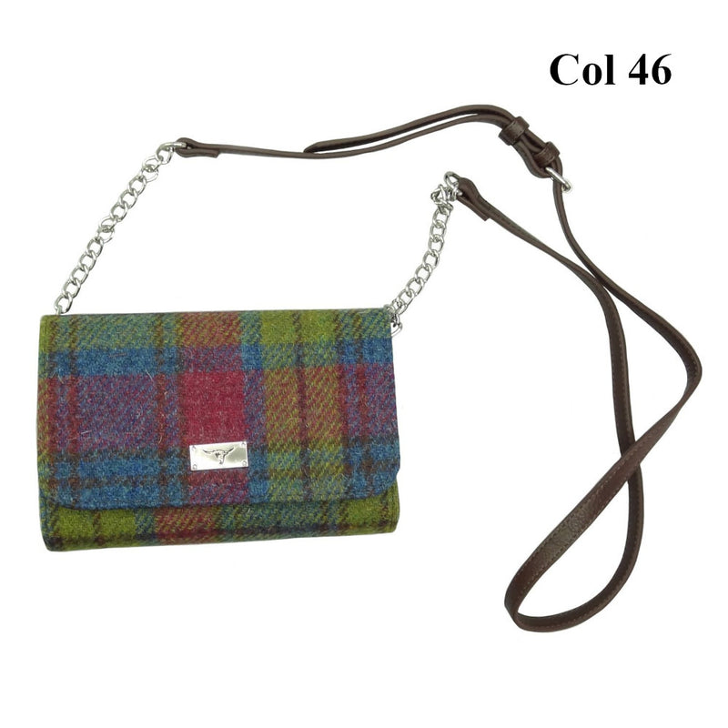 Harris Tweed Wallet Shoulder Bag - Strathy