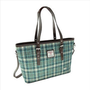 Harris Tweed Large Tote Bag with Shoulder Straps - Spey
