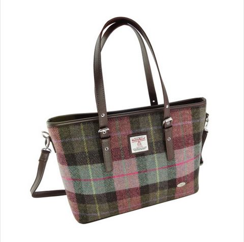 Harris Tweed Large Tote Bag with Shoulder Straps - Spey