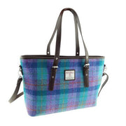 Harris Tweed Large Tote Bag with Shoulder Straps - Spey