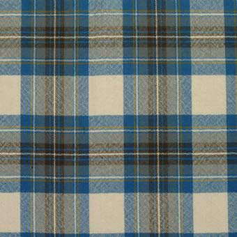 100% Wool Tartan Bow Tie - Stewart Muted Blue