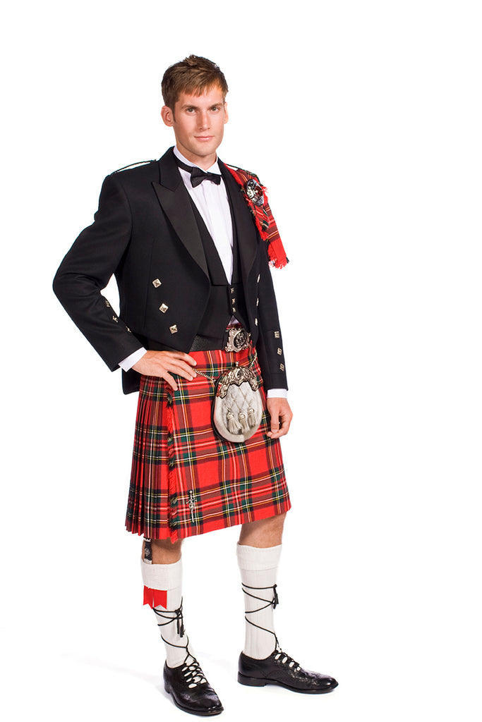 The Clansman Prince Charlie Jacket Full Dress Clan Crested