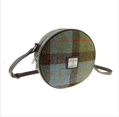 Harris Tweed Round Bag - Bannock