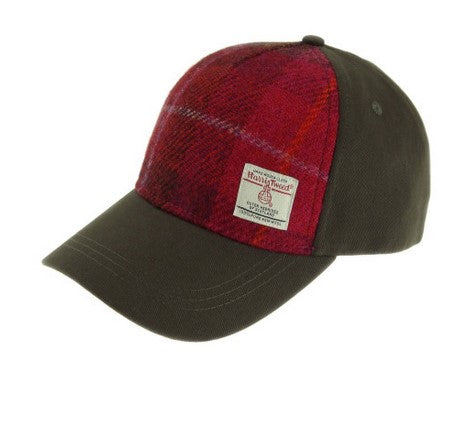 Unisex Baseball Cap with 100% Harris Tweed