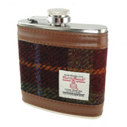 6oz Harris Tweed Hip Flask