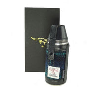 8oz Harris Tweed Hunting Flask and 4 Cups