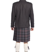 Men's 8 Yard Kilt - 13oz House of Edgar Mediumweight Wool Hebridean Heather - Made to Order