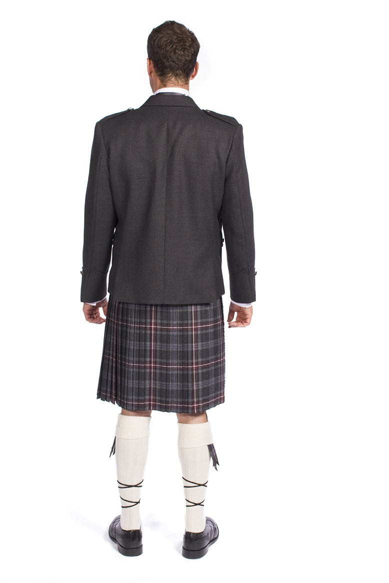 Men's 8 Yard Kilt - 13oz House of Edgar Mediumweight Wool Hebridean Heather - Made to Order