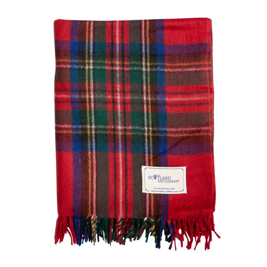 Wool Tartan Rug - Royal Stewart