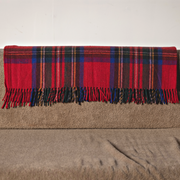 Wool Tartan Knee Blanket - 36'' x 59'' - Royal Stewart