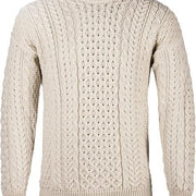 Mens Merino Wool Crew Neck Sweater by Aran Mills - 5 Colours