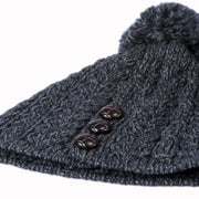 Women's Merino Wool Hat with Bobble by Aran Mills