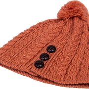 Women's Merino Wool Hat with Bobble by Aran Mills