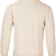 Men's Merino Wool Zip Neck Jumper by Aran Mills - 2 Colours