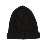 100% Cashmere Ribbed Unisex Beanie Hat by Isla Cashmere