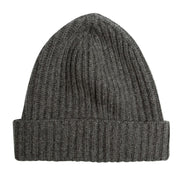 100% Cashmere Ribbed Unisex Beanie Hat by Isla Cashmere
