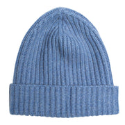 100% Cashmere Ribbed Unisex Beanie Hat by Isla Cashmere