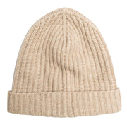 100% Cashmere Ribbed Unisex Beanie Hat by Isla Cashmere