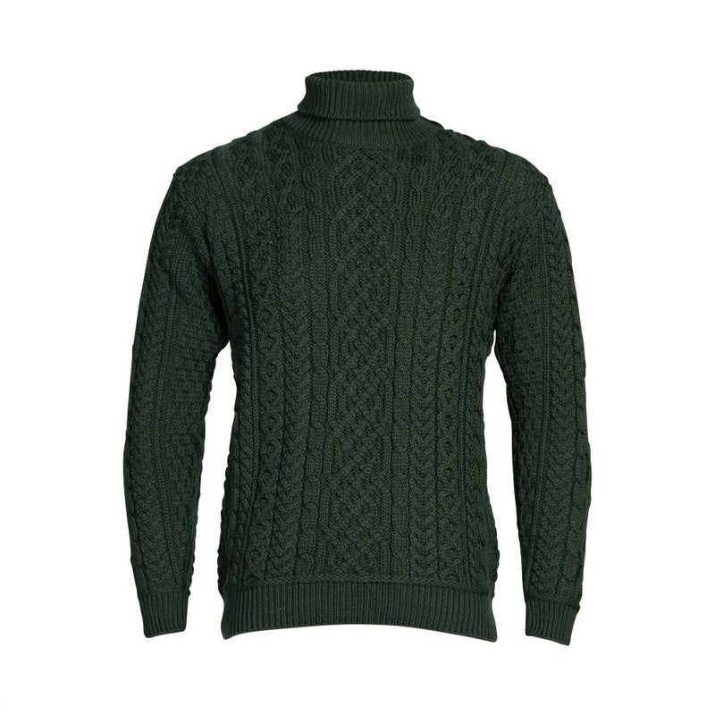 Men's Supersoft Merino Wool Roll Neck Sweater by Aran Mills - 4 Colours