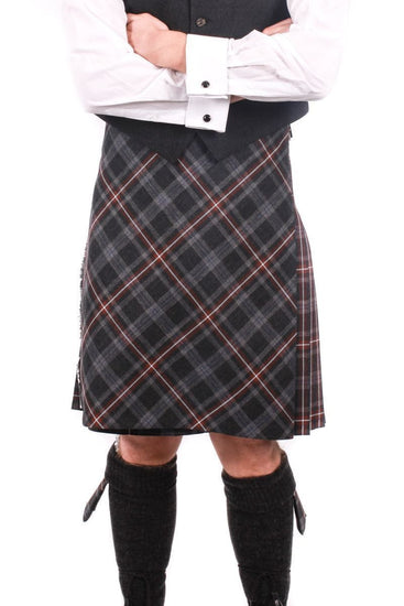 Men's 8 Yard Kilt - 13oz House of Edgar Mediumweight Wool Hebridean Bias Front - Made to Order