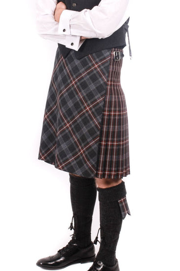 Men's 8 Yard Kilt - 13oz House of Edgar Mediumweight Wool Hebridean Bias Front - Made to Order