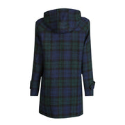 Ladies Harris Tweed Duffle Coat in Black Watch