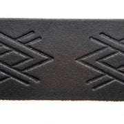 Embossed Criss Cross Velcro Kilt Belt