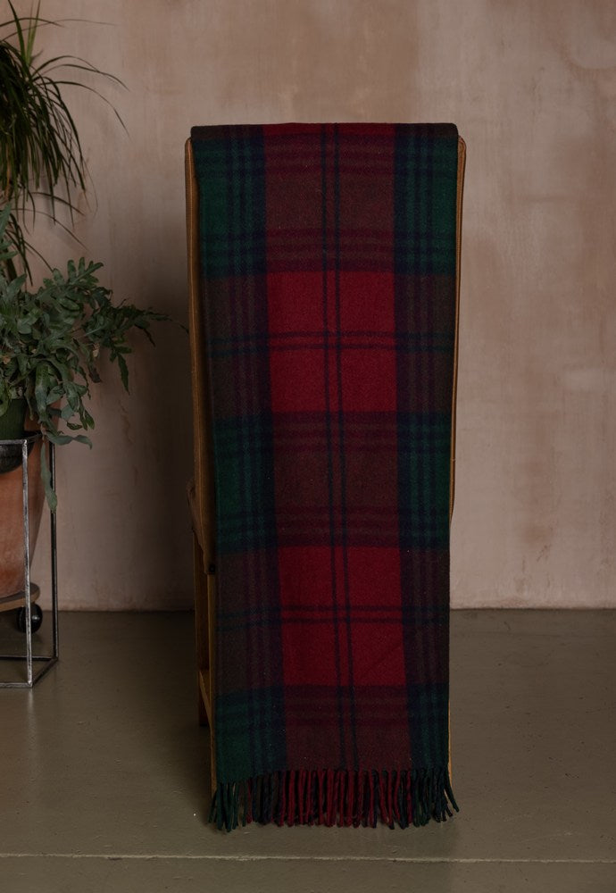 Wool Tartan Blanket - 60'' x 70'' - Lindsay