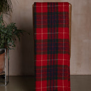 Wool Tartan Blanket - 60'' x 70'' - Fraser Red