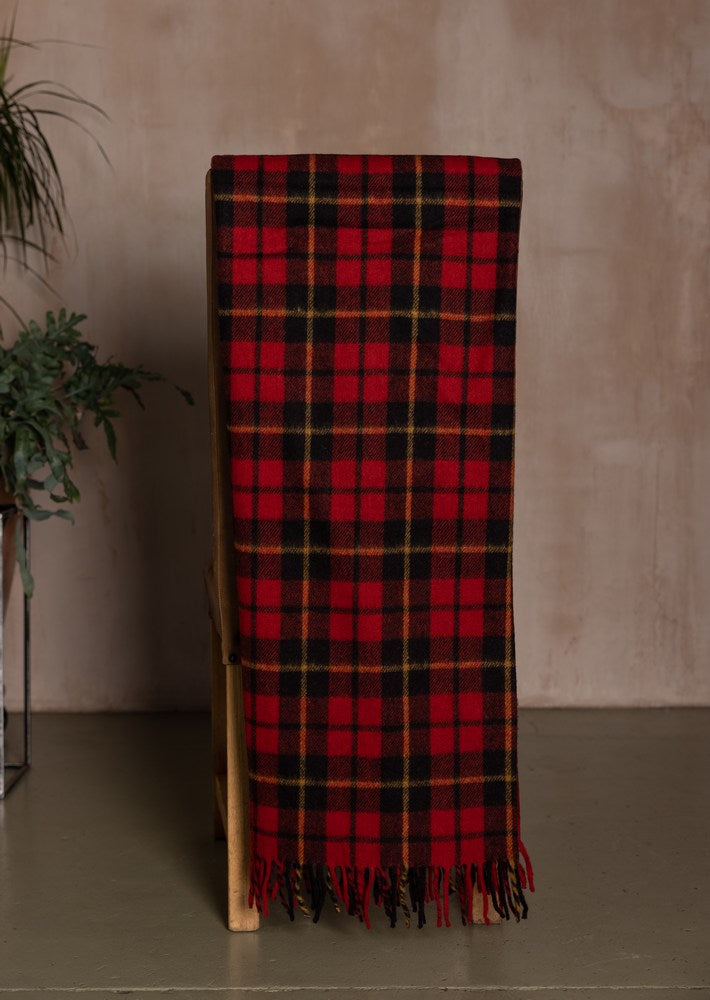 Wool Tartan Blanket - 60'' x 70'' - Wallace