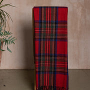 Wool Tartan Blanket - 60'' x 70'' - Royal Stewart