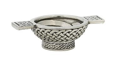 1.25" Mini Quaich Bowl - Celtic Design