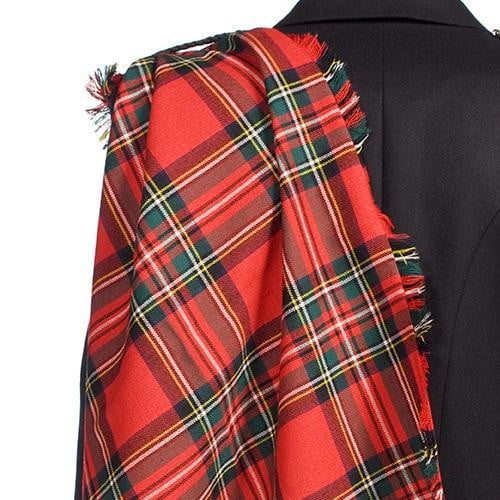 Gents Deluxe 100% Wool Lochcarron Reiver Fringed Fly Plaid - Made to Order