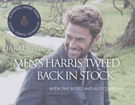 OUR BESTSELLING MEN’S HARRIS TWEED IS BACK IN STOCK!