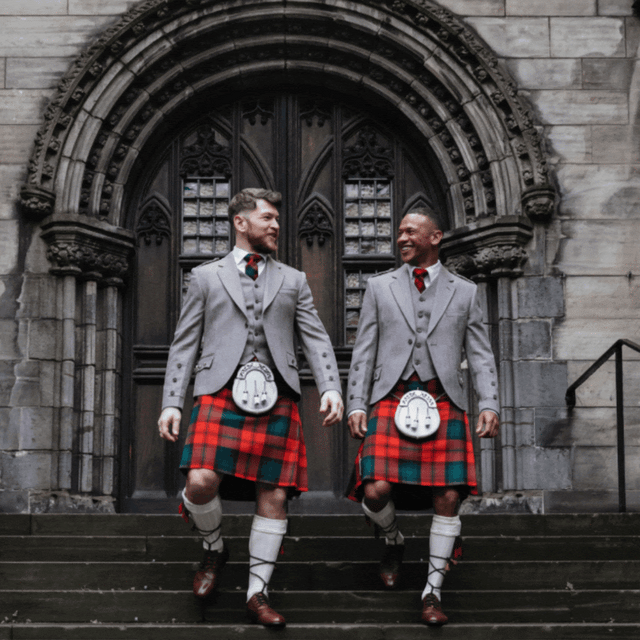 Plaid Voyage Laine Bleu/violet/gris - The Scotland Kilt Company