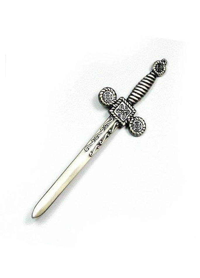 Celtic Sword Kilt Pin - Antique Finish