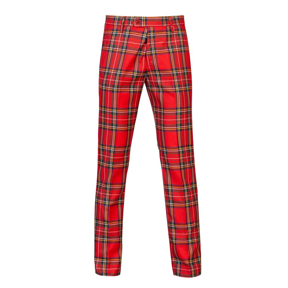 Instock Polyviscose Tartan Trousers Royal Stewart Scotland Kilt Co