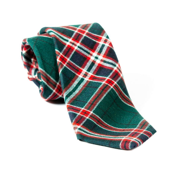 100% Wool Tartan Neck Tie - MacFarlane Hunting Modern