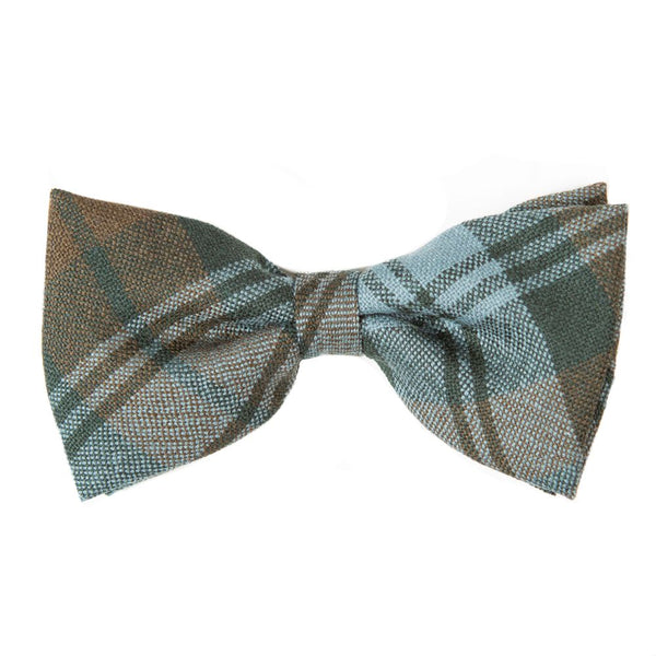100% Wool Tartan Bow Tie - Black Watch Weathered