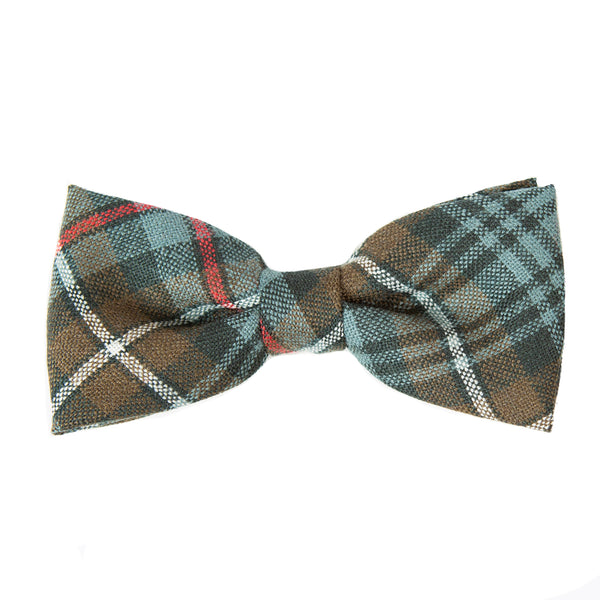 100% Wool Tartan Bow Tie - MacKenzie Weathered