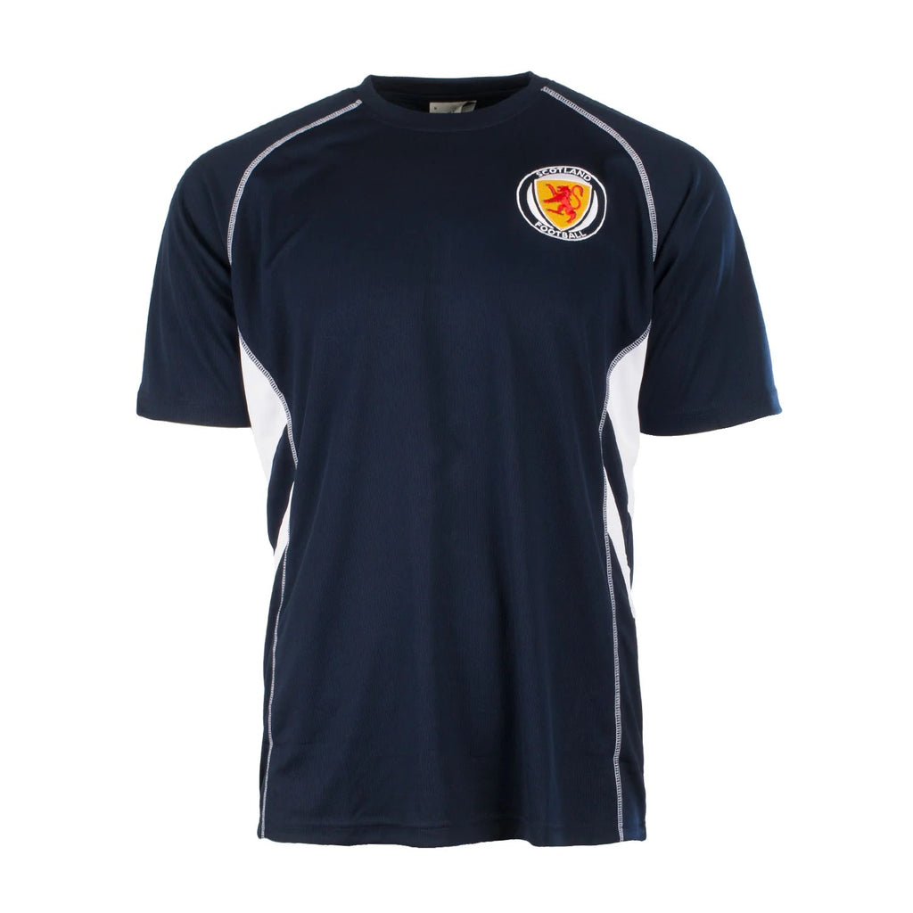 Men's Navy Scotland Football Top - Short Sleeve | Scotland Kilt Co