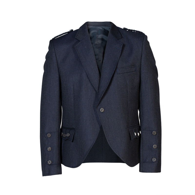 Crail Tweed Jacket and 5 Button Waistcoat by House of Edgar - Midnight