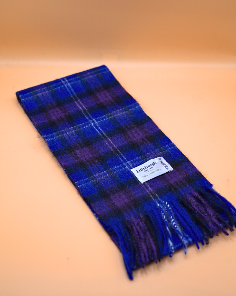 100% Lambswool Mini Tartan Scarf - 11 Colours