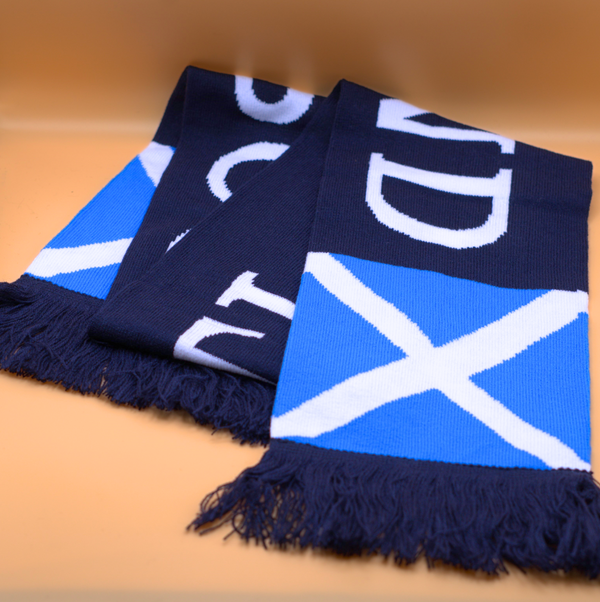 Scotland Scarf – Football and Rugby Fan Scarf with Saltire