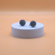 Harris Tweed Cufflinks - Grey Herringbone