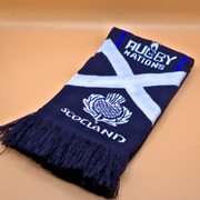 Scotland Scarf – Football and Rugby Fan Scarf with Thistle